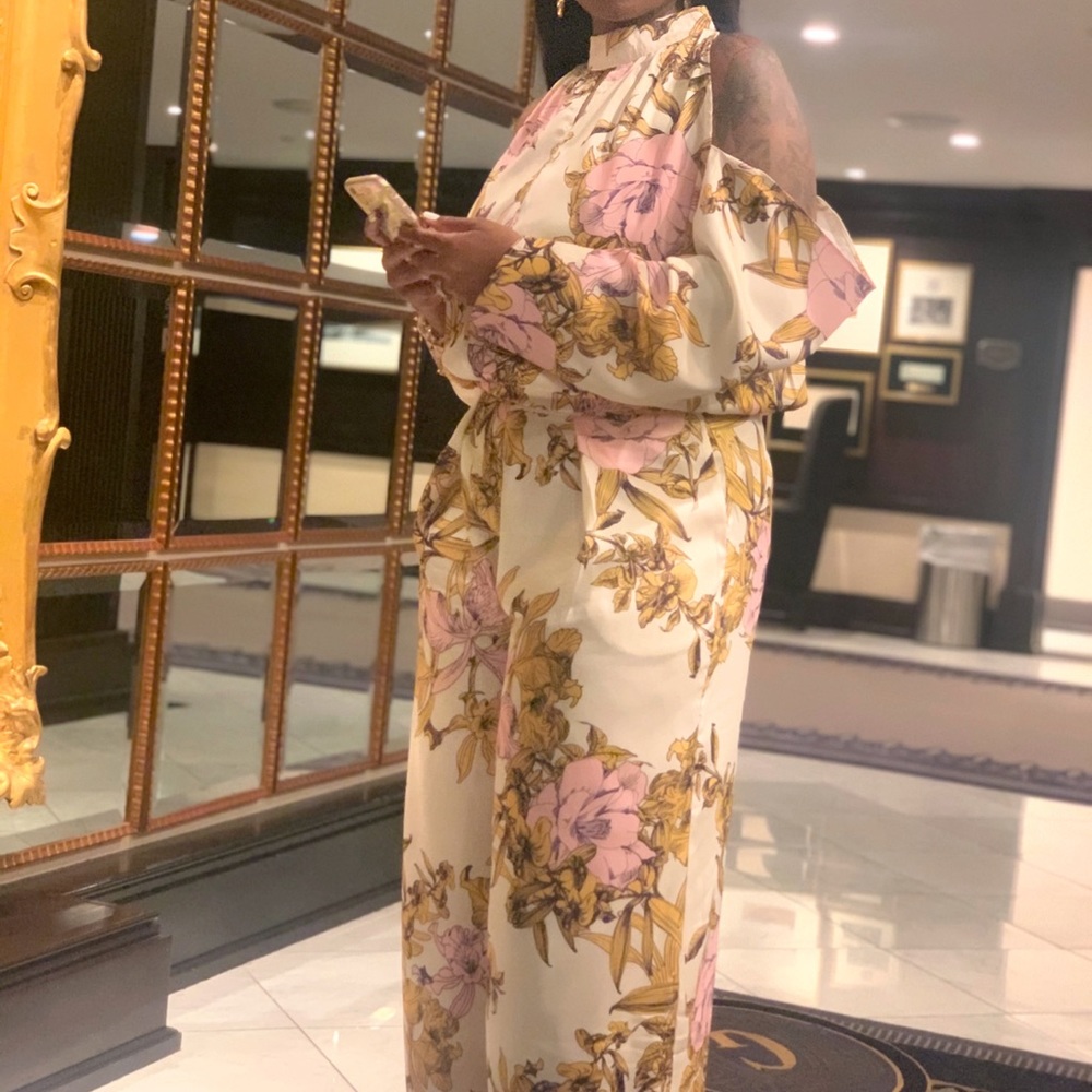 Floral Pant Set (cream combo)